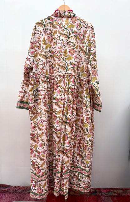 TOUT - Julia Dress Maxi blockprint plus size