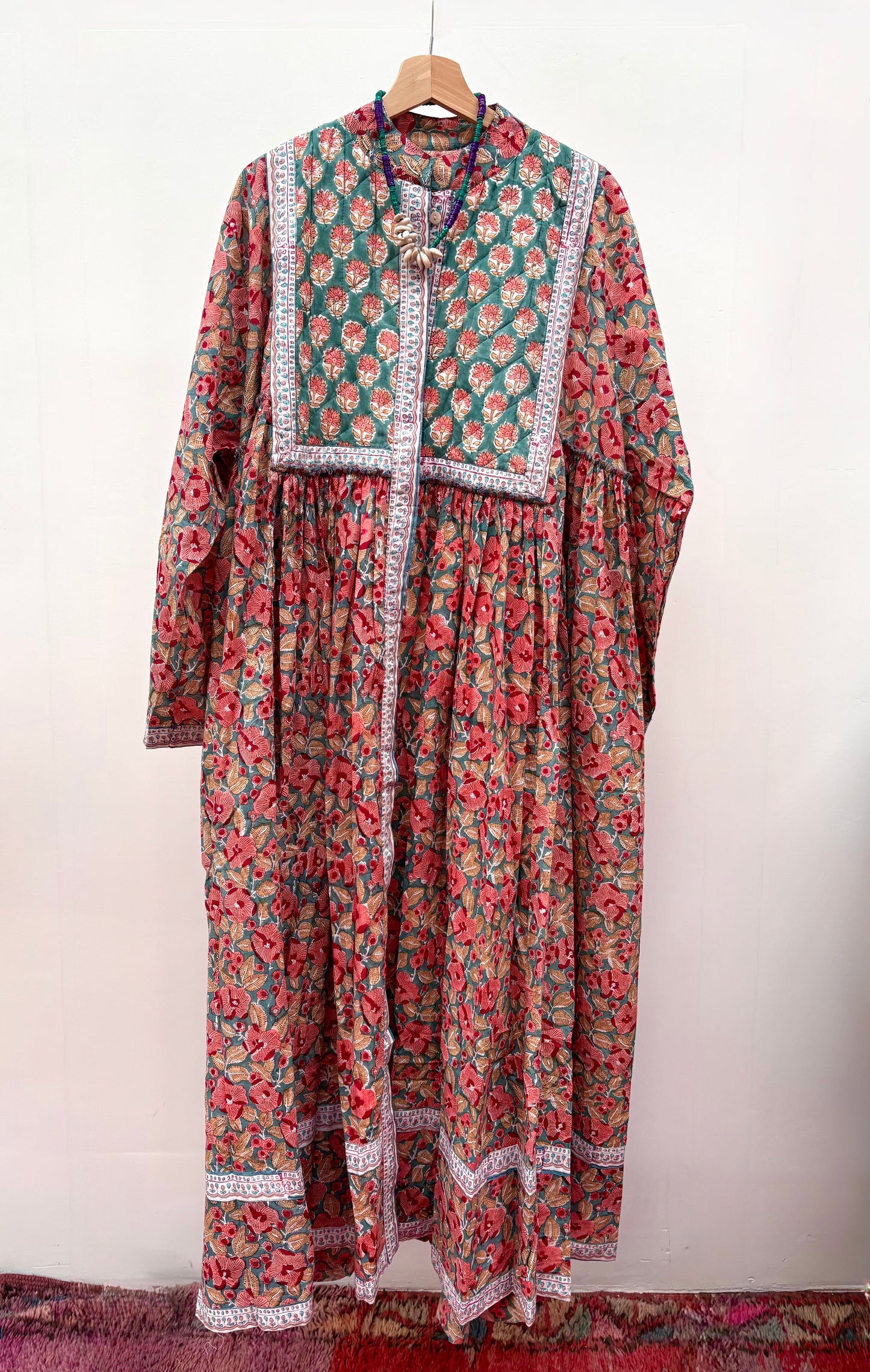 TOUT - Julia Dress Maxi blockprint plus size