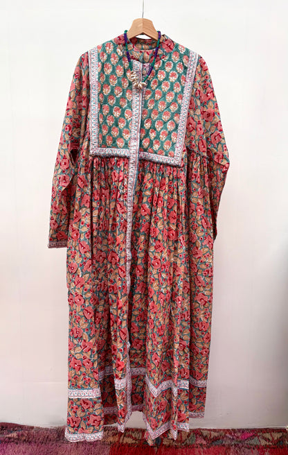 TOUT - Julia Dress Maxi blockprint plus size