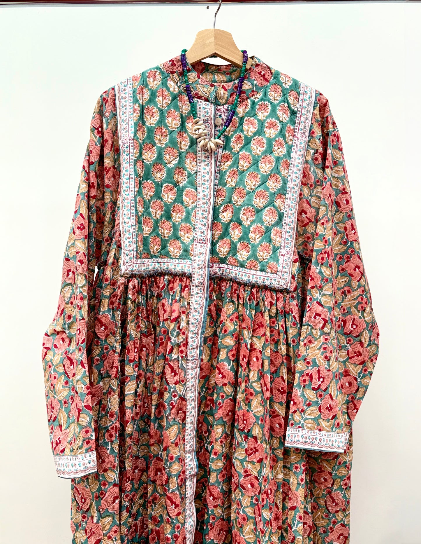 TOUT - Julia Dress Maxi blockprint plus size