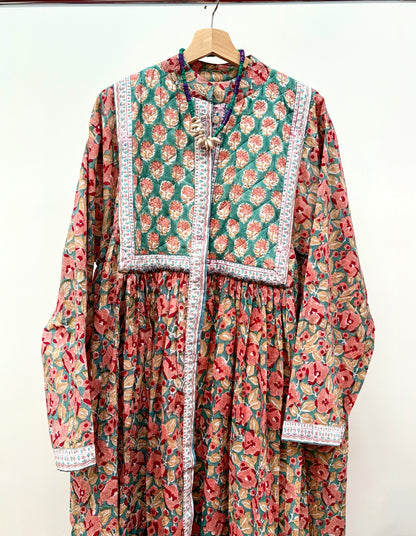 TOUT - Julia Dress Maxi blockprint plus size