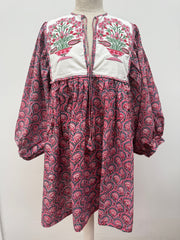 TOUT - Blockprints  jurk mini