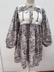 TOUT - Blockprints  jurk mini