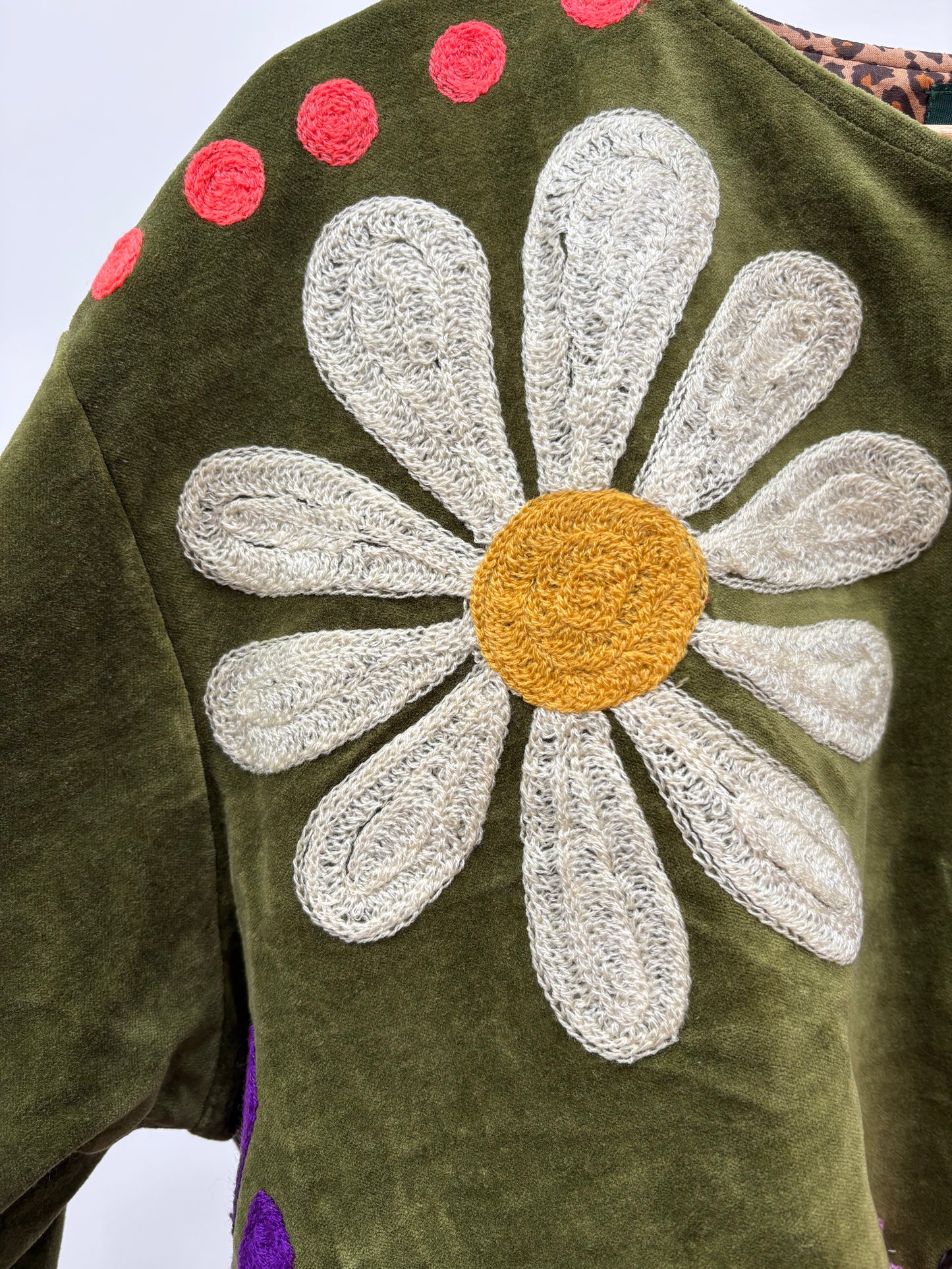 TOUT - Daisy Jacket Velvet green