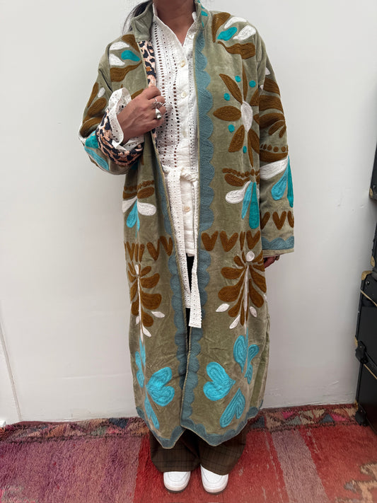 TOUT - Muse Green-turquoise coat