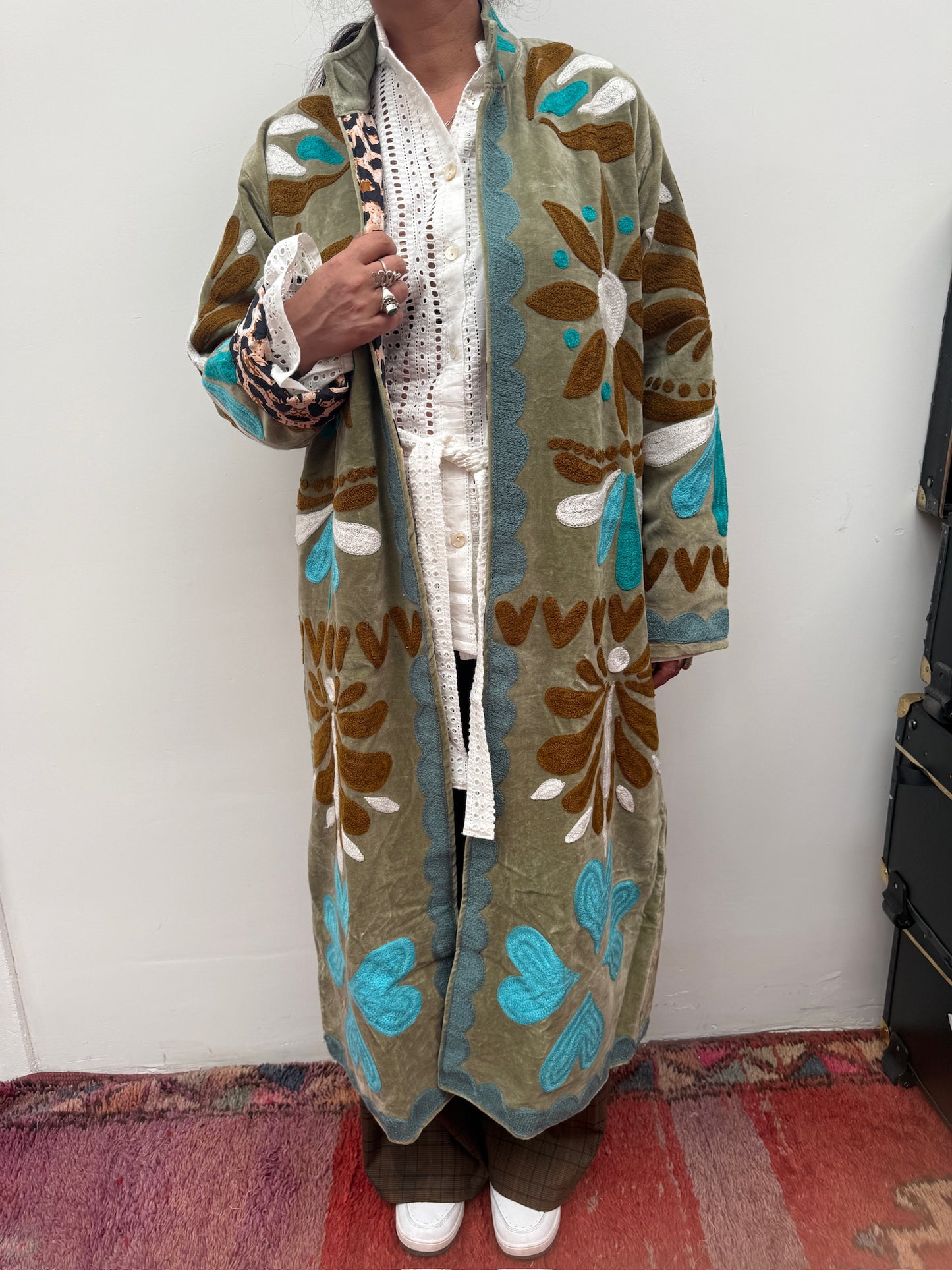 TOUT - Muse Green-turquoise coat