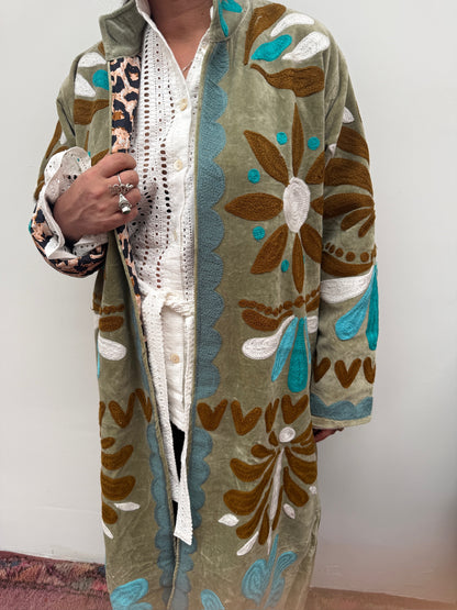 TOUT - Muse Green-turquoise coat