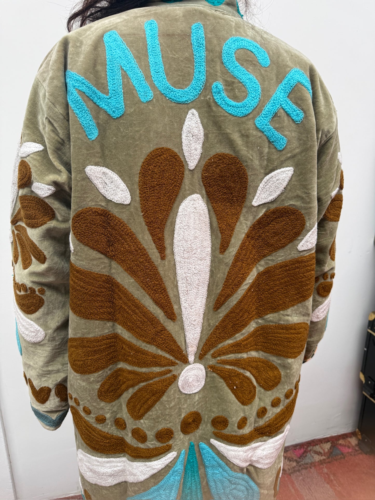 TOUT - Muse Green-turquoise coat