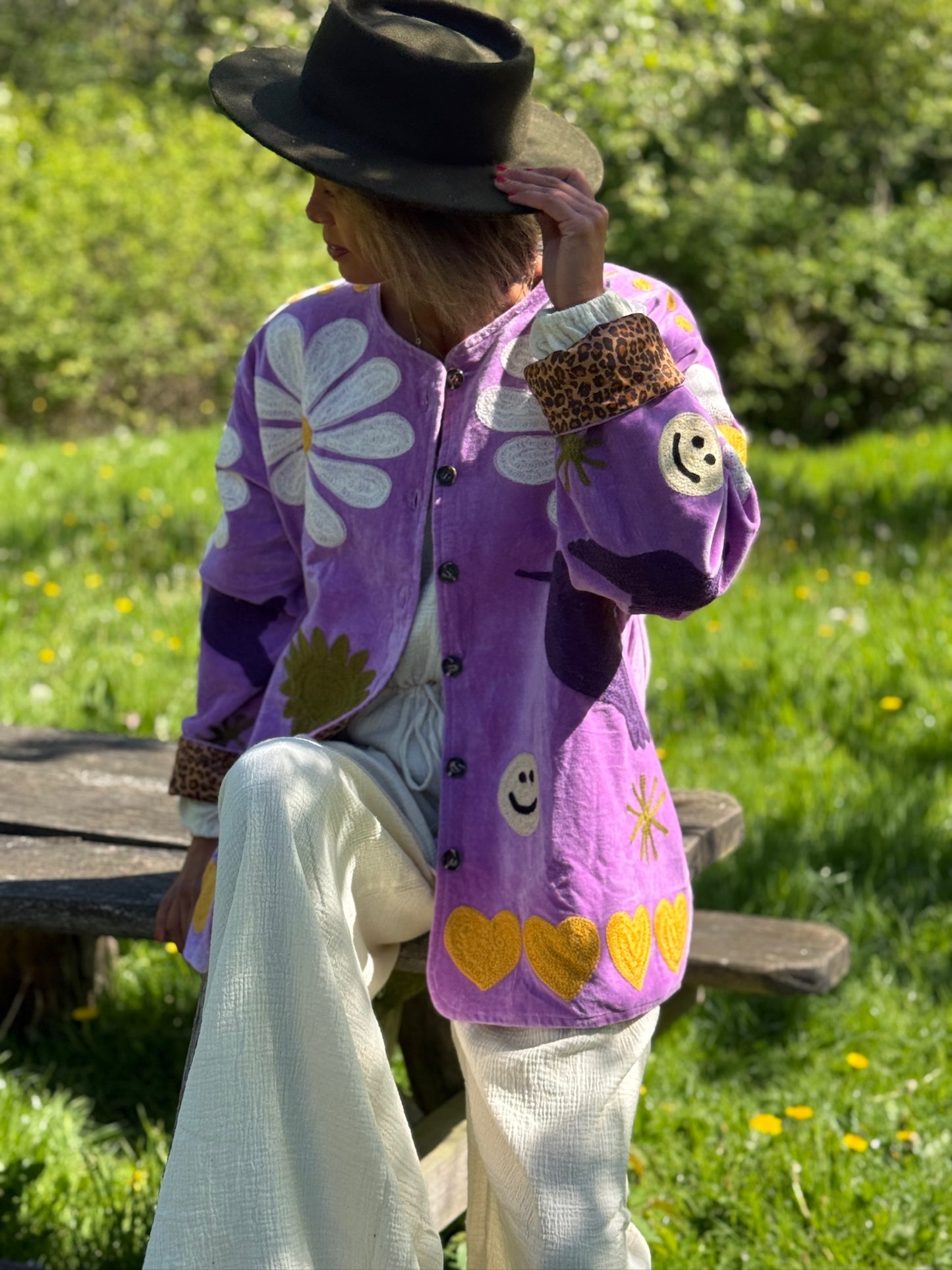 TOUT - Daisy Jacket Velvet Lila