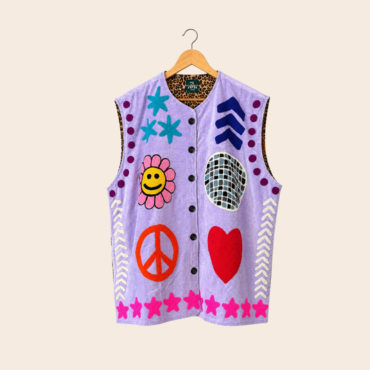 TOUT - Disco Vest Velvet Paars