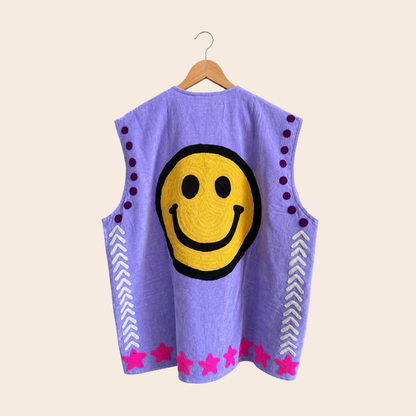 TOUT - Disco Vest Velvet Paars