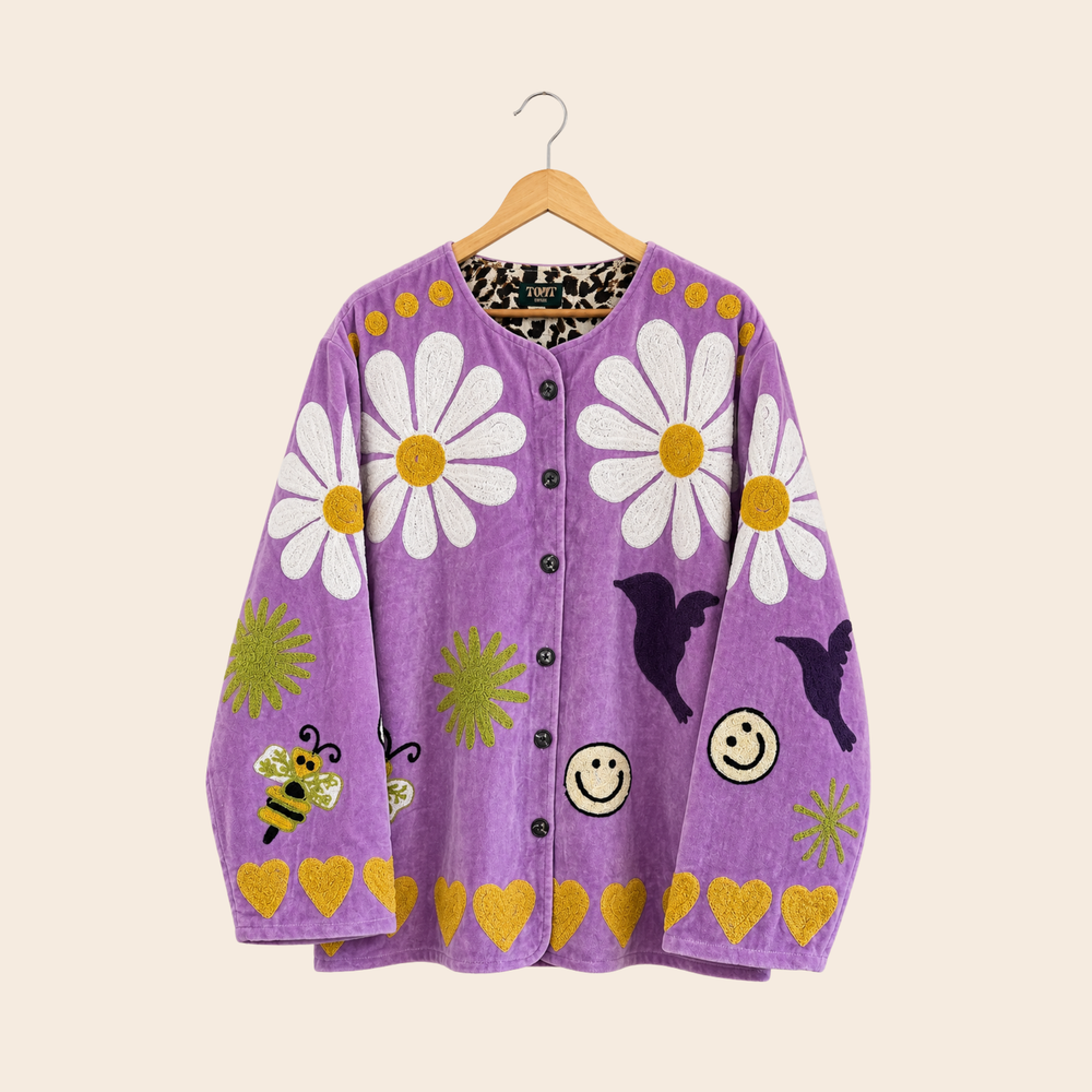 TOUT - Daisy Jacket Velvet Lila