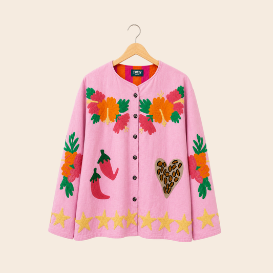 TOUT - Pink Peper Leopard Jacket