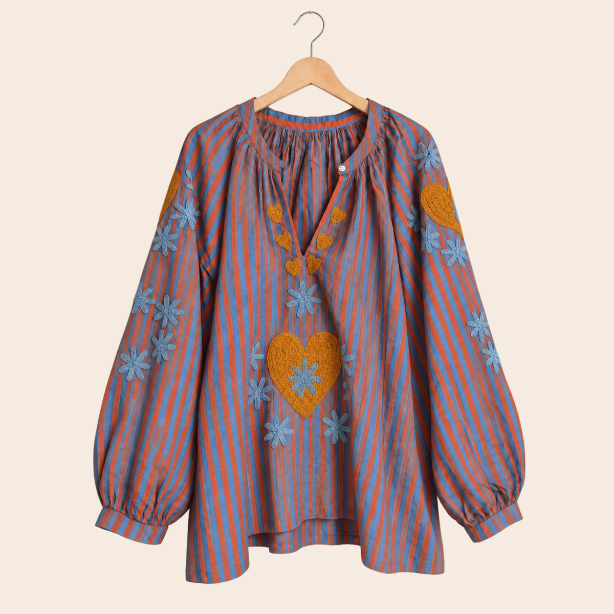 TOUT - Blouse Heart Stripes Isis
