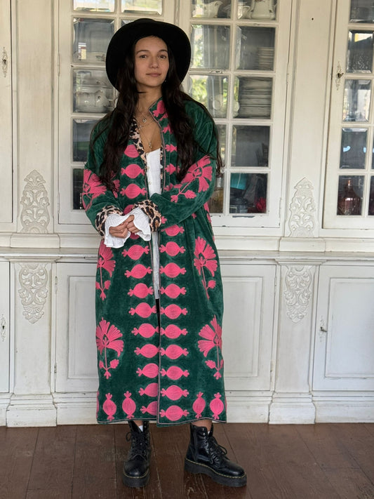 Long velvet Embroidery jasje special edition