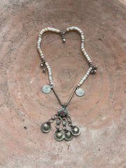 Munten ketting met vintage Hanger Debbie