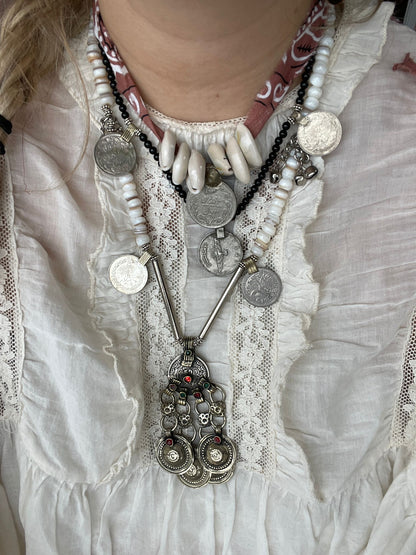 TOUT - Debie Munten ketting met vintage hanger