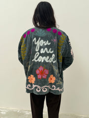 Velvet Jacket You are Loved