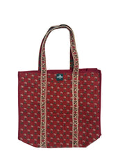 Blockprint shopper set met beautybag