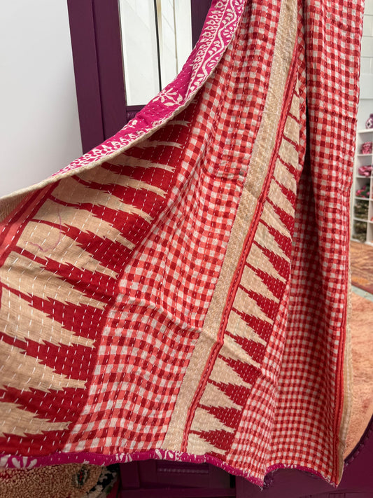 Vintage kantha Plaid
