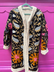 Velvet jas teddy black