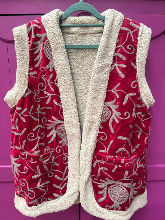 Velvet gilet teddy Bess