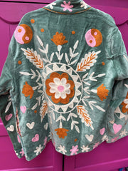 Velvet green Yingyang