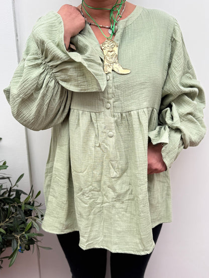 TOUT - Mae Blouse Pistache