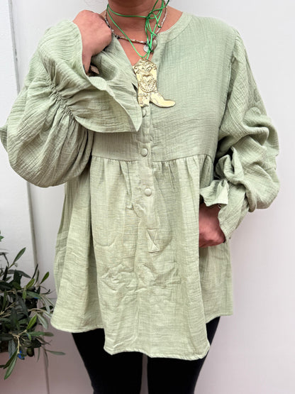 TOUT - Mae Blouse Pistache