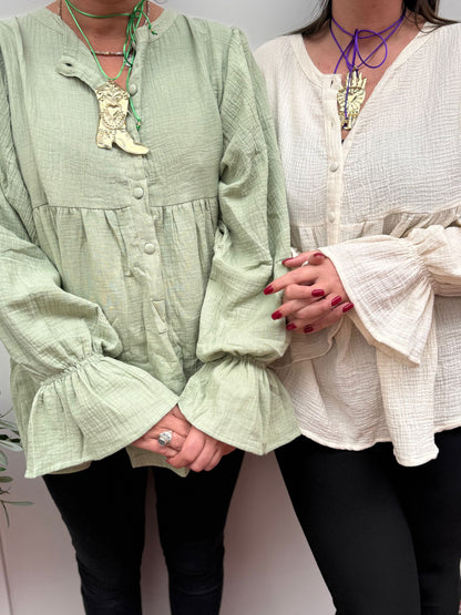 TOUT - Mae Blouse Pistache