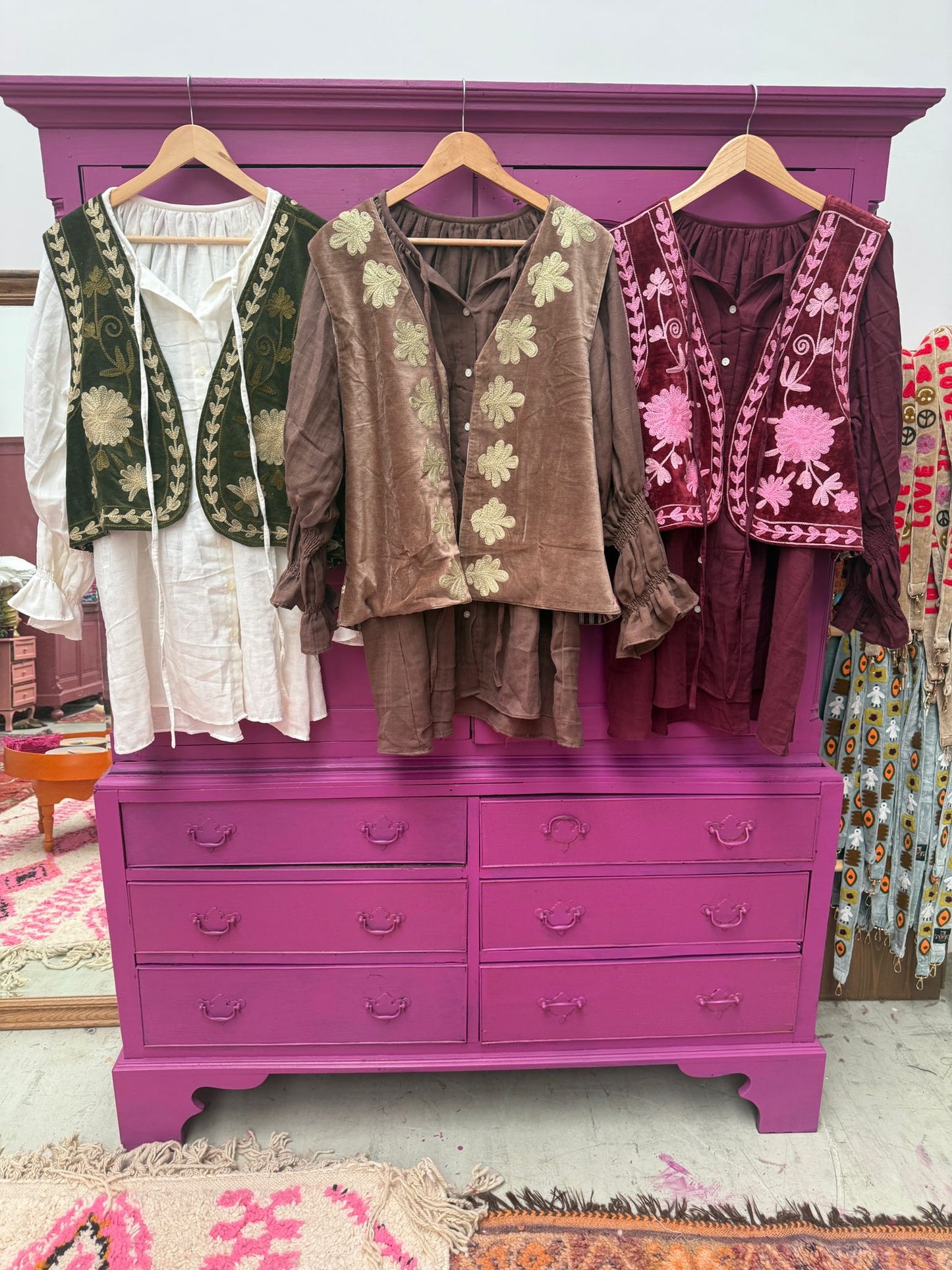 Cotton Blouse bordeaux