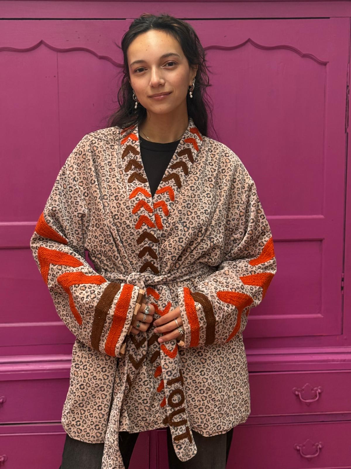 Velvet kimono Tout