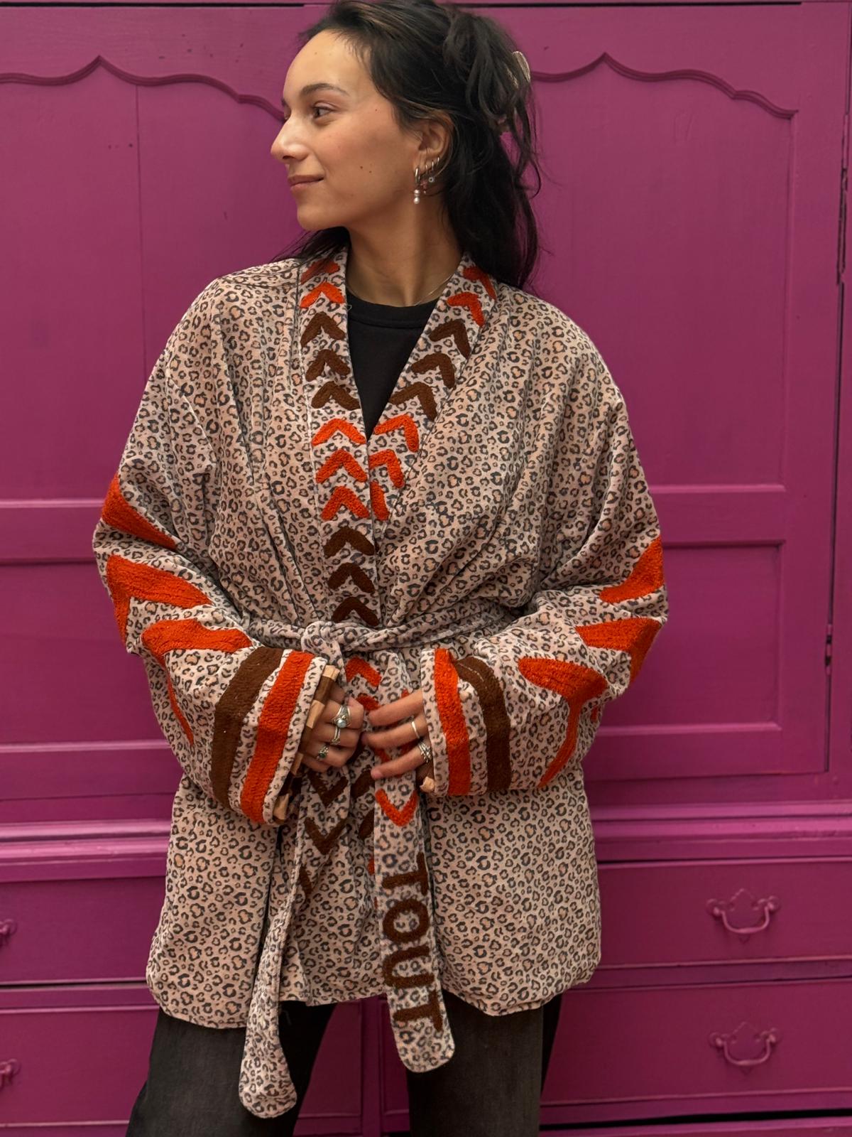 Velvet kimono Tout