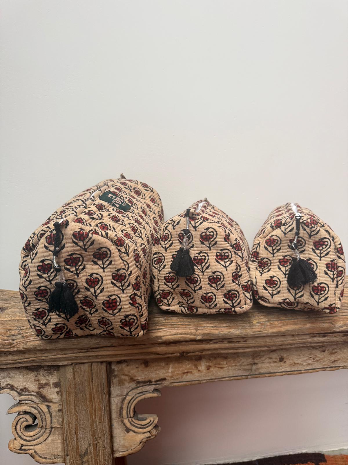 Set van 3 beauty bags