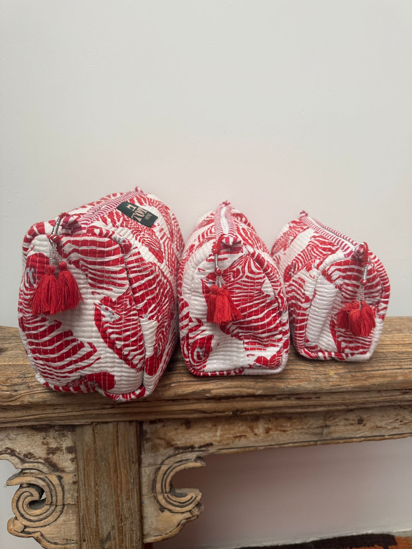 Set van 3 beauty bags