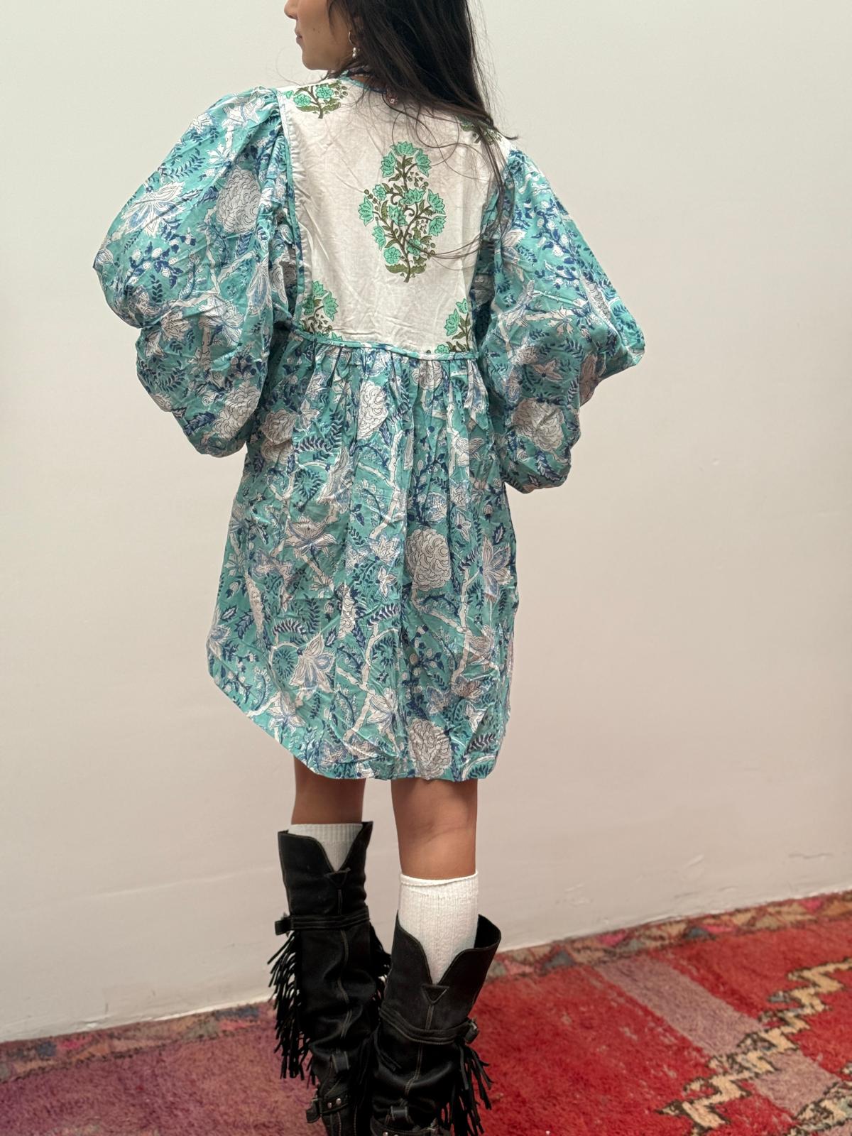 TOUT - Blockprints  jurk mini