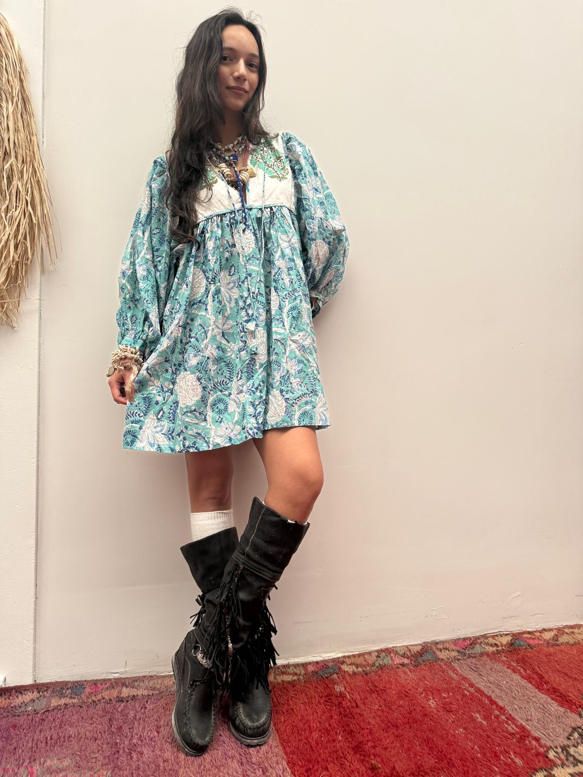 TOUT - Blockprints  jurk mini