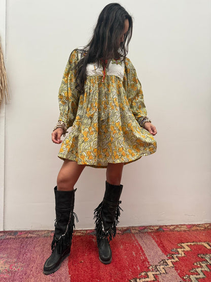 TOUT - Blockprints  jurk mini