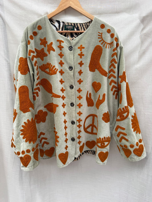 TOUT -  Dream Jacket Velvet Pistache