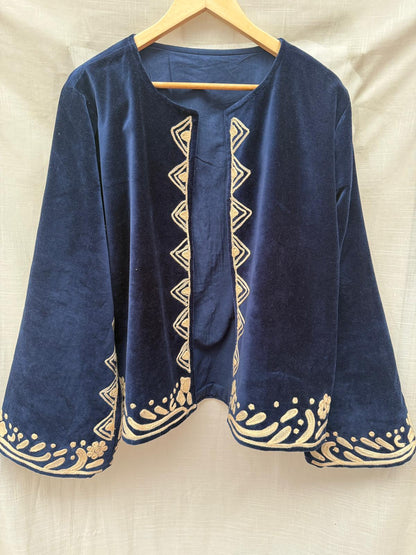 TOUT - Yasmine Jacket Velvet Blue