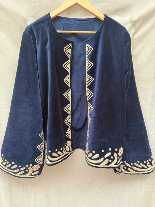 TOUT - Yasmine Jacket Velvet Blue