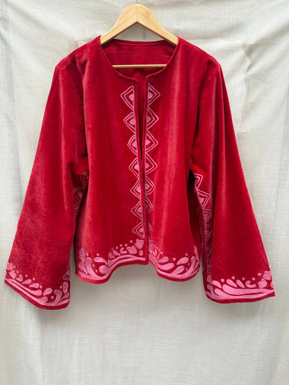 TOUT -Yasmine Jacket Velvet Red