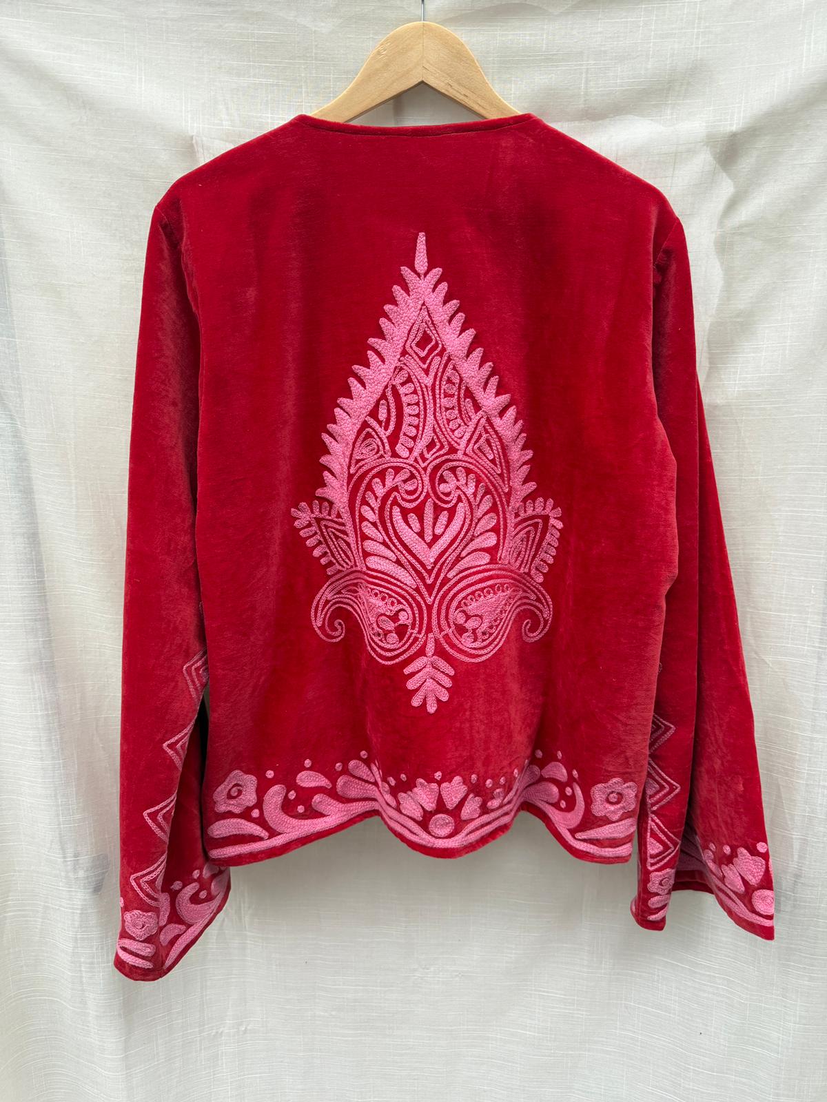 TOUT -Yasmine Jacket Velvet Red