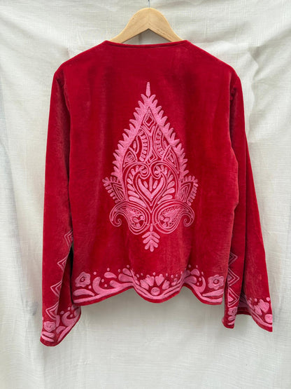 TOUT -Yasmine Jacket Velvet Red