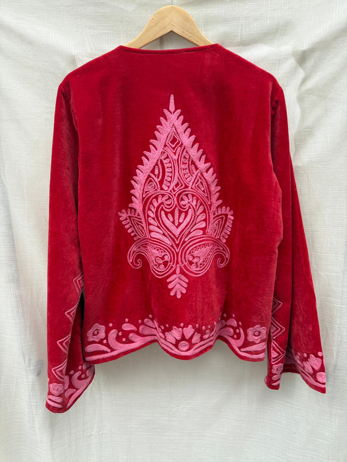 TOUT -Yasmine Jacket Velvet Red
