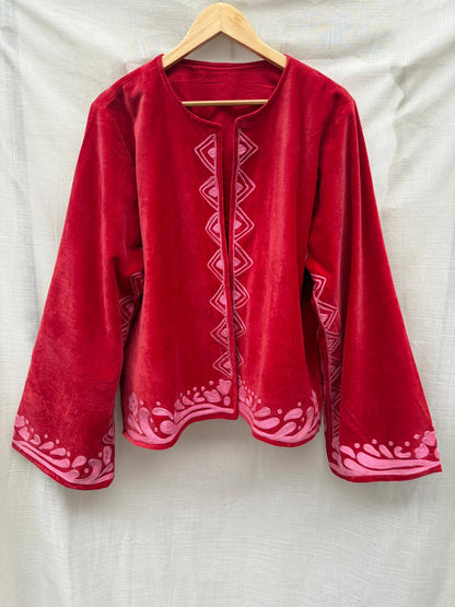 TOUT -Yasmine Jacket Velvet Red