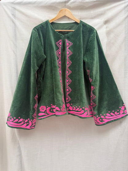 TOUT - Yasmine Jacket Velvet Green