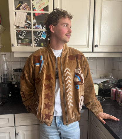 TOUT - Lola Bomber Velvet Brown UNISEX