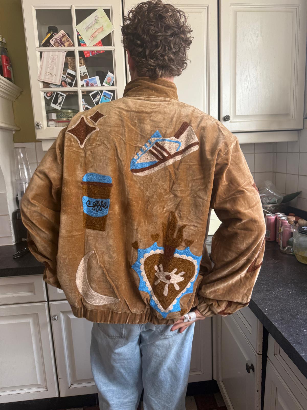 TOUT - Lola Bomber Velvet Brown UNISEX
