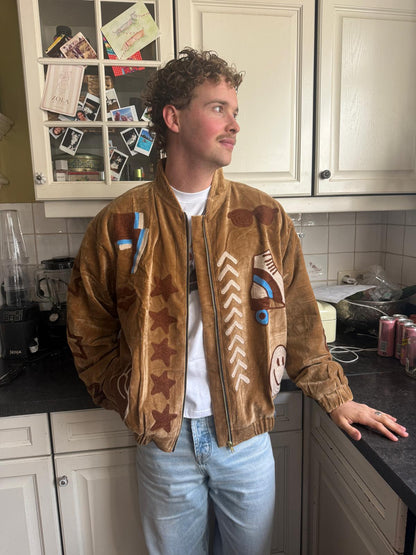 TOUT - Lola Bomber Velvet Brown UNISEX